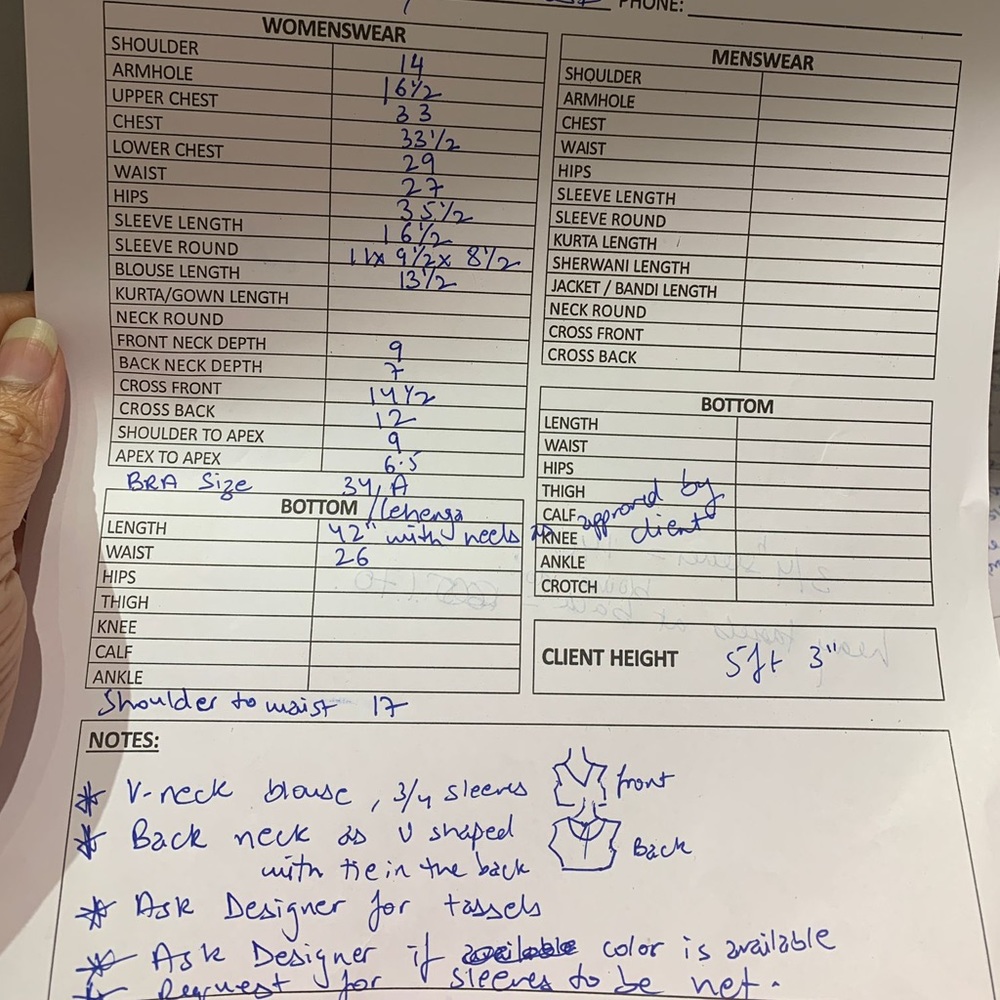 Seema Gujral Custom Midnight Sparkling Lehenga Bu… - image 3